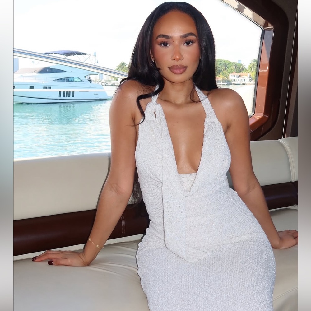 Zara rustic scarf dress